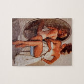 Retro Sun Tan Pinup meisje Legpuzzel (Horizontaal)