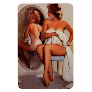  Retro Sun Tan Pinup meisje Magneet