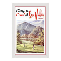 Retro Sun Valley Golfing Travel