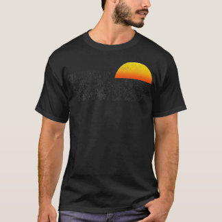 Retro Sun Valley Idaho Mountain Sunset Winter T-shirt