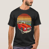 Retro Sun W Tuning & Gaming Oldtimer Car Enthusias T-shirt (Voorkant)