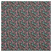 Retro Sunbribril Black Pattern Stof (Swatch)