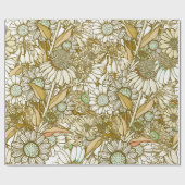 Retro Sunburn Australian Country Garden Cadeaupapier (Vlak)