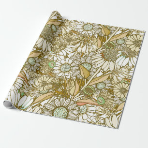 Retro Sunburn Australian Country Garden Cadeaupapier