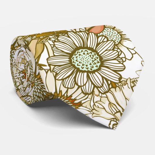 Retro Sunburn Australian Country Garden Stropdas (Opgerold)