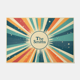 Retro Sunburst Door Mat. Deurmat
