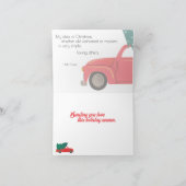 Retro Sunburst Kerst Feestdagen Kaart (Binnen)