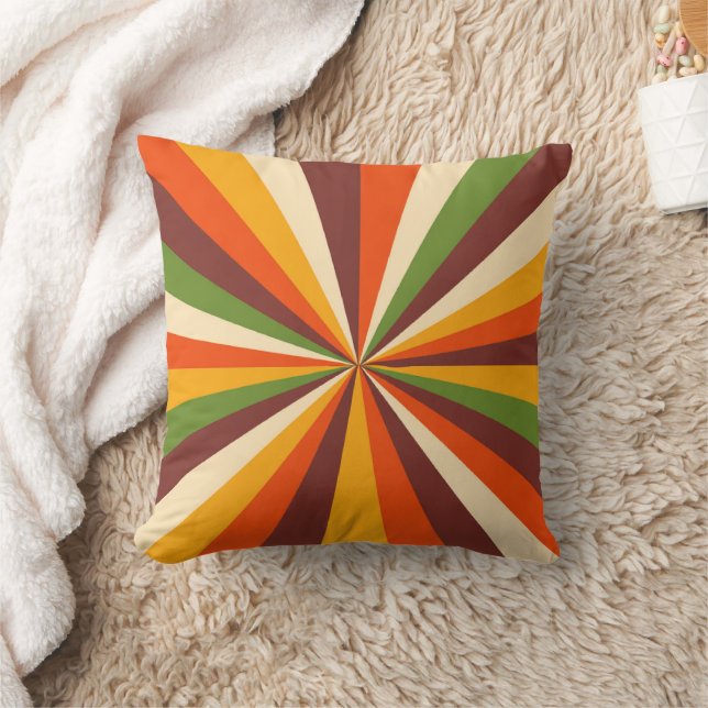 Retro Sunburst Kussen (Deken)