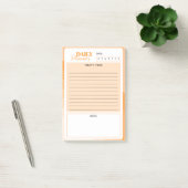 Retro Sunburst Mini Dagelijkse Planner Post-it® Notes (Kantoor)
