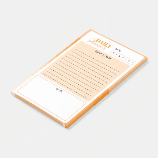Retro Sunburst Mini Dagelijkse Planner Post-it® Notes (Schuin)