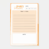 Retro Sunburst Mini Dagelijkse Planner Post-it® Notes (Voorkant)