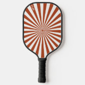 Retro Sunburst Pattern Pickleball Paddle (Achterkant)