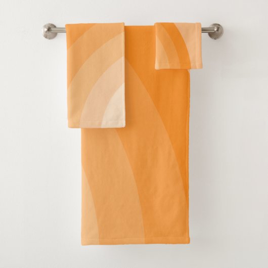 Retro Sunburst regenboog Bad Handdoek (Insitu)