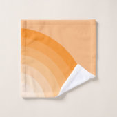 Retro Sunburst regenboog Bad Handdoek (Wasdoekje)
