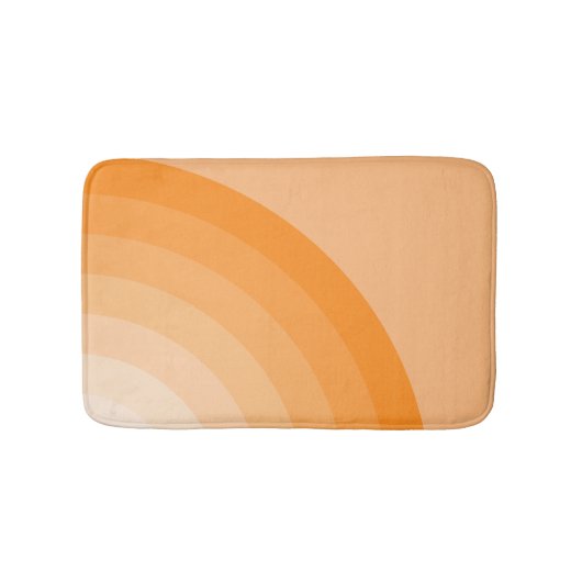 Retro Sunburst regenboog Badmat (Voorkant)