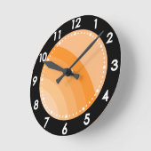 Retro Sunburst regenboog Ronde Klok (Hoek)