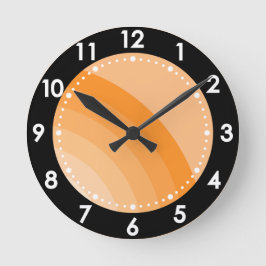 Retro Sunburst regenboog Ronde Klok