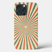Retro Sunburst Spiral  Design Case-Mate iPhone Case (Achterkant)
