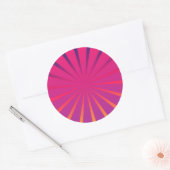 Retro Sunburst Sticker - Groovy and Funky Design (Envelop)
