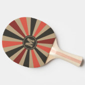 Retro Sunburst Tafeltennisbatje (Zijkant)