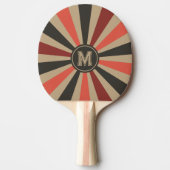 Retro Sunburst Tafeltennisbatje (Voorkant)