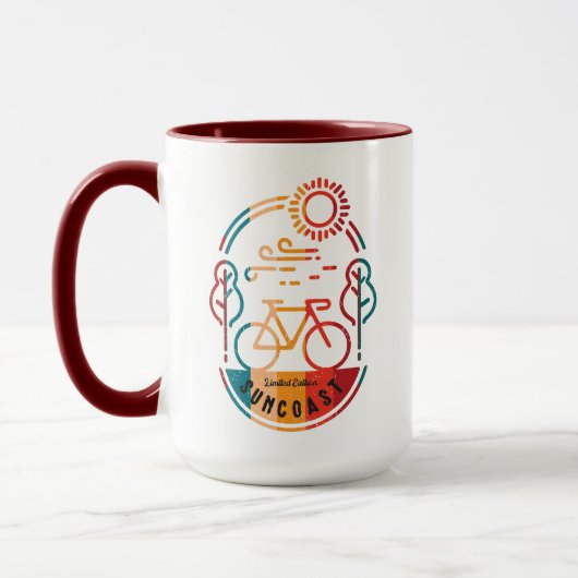 Retro Suncoast Fietsroute Mok (Links)