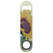Retro Sunflower  Bottle Open Speed Flessenopener (Achterkant)
