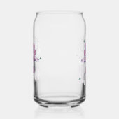 Retro Sunflower Cartoon Quote Pink Blikvorm Glas (Links)