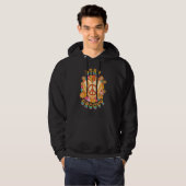 Retro Sunflower Hippie Stay Groovy Positive Mind H Hoodie (Voorkant volledig)