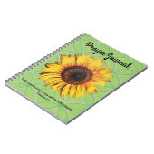Retro Sunflower Prayer Journal Colossians 4:2 Notitieboek (Linkerzijde)