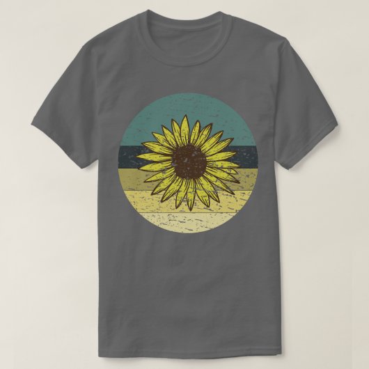 Retro Sunflower T-shirt (Design voorkant)