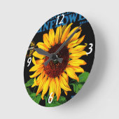 Retro Sunflower Wall klok (Hoek)