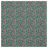 Retro Sunglazen Green Pattern Stof (Swatch)