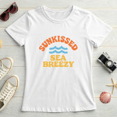 Retro Sunkissed Sea Breezy; Colorful Summer T-shirt