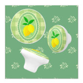 Retro Sunny Lemon Yellow Spring Green Keramische Knop
