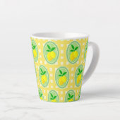 Retro Sunny Lemon Yellow Spring Green Latte Mok (Rechterhoek)
