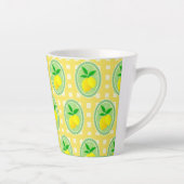 Retro Sunny Lemon Yellow Spring Green Latte Mok (Rechts)