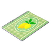 Retro Sunny Lemon Yellow Spring Green Notitieboek (Linkerzijde)