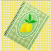 Retro Sunny Lemon Yellow Spring Green Notitieboek