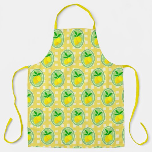 Retro Sunny Lemon Yellow Spring Green Schort (Voorkant)