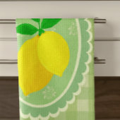 Retro Sunny Lemon Yellow Spring Green Theedoek