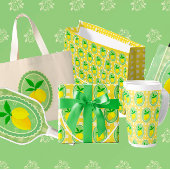 Retro Sunny Lemon Yellow Spring Green Theedoek