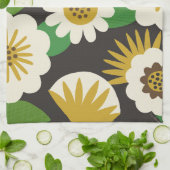 Retro Sunny Summer Flowers Kitchen Towels Theedoek (Gevouwen)