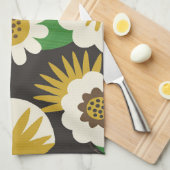 Retro Sunny Summer Flowers Kitchen Towels Theedoek (Quarter Fold)