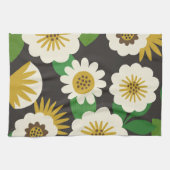 Retro Sunny Summer Flowers Kitchen Towels Theedoek (Horizontaal)