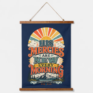 Retro Sunrise Bijbeltekst Muur Decoratie Hangend Wandkleed