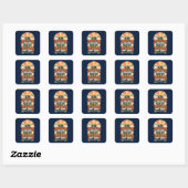Retro Sunrise Christelijk Geloof Sticker (Vel)