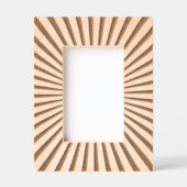 Retro Sunrise Sun Rays Laser geëtst Afbeelding Lij Gegraveerde Lijstjes (Voorkant)