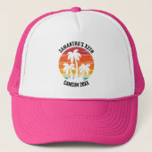 Retro Sunset 20e 30e 40e 50e 60 Verjaardag Squad Trucker Pet (Voorkant)