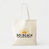 Retro Sunset 30e 40e 50e 60e verjaardag Crew Squad Tote Bag (Voorkant)